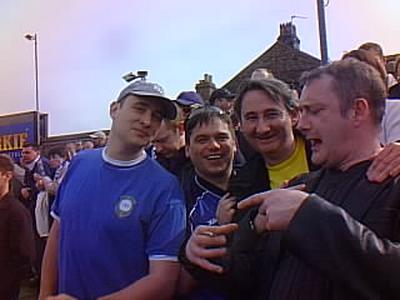 On the terrace at Bootham Crescent